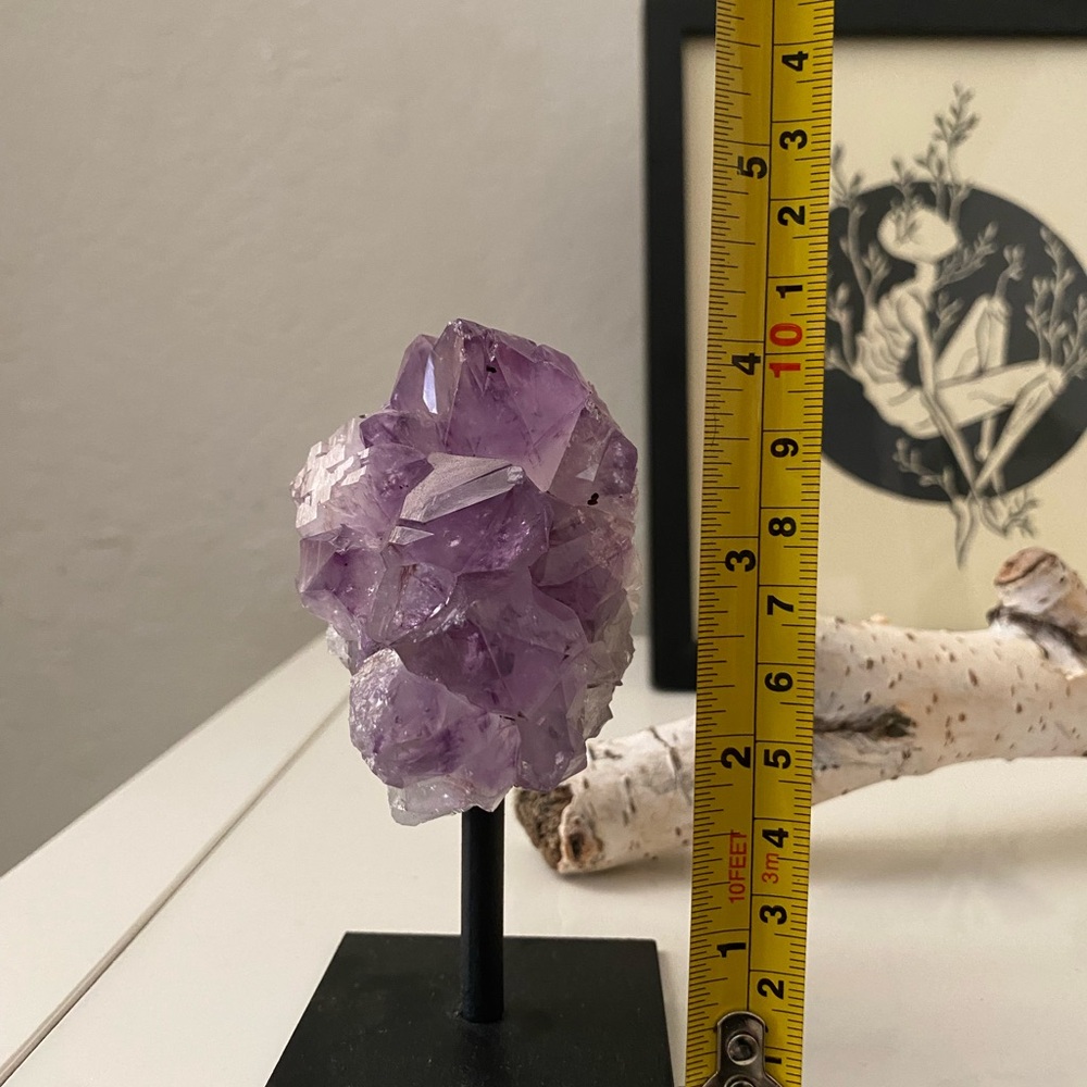 Real Amethyst Cluster on Stand - Picture 4 of 4